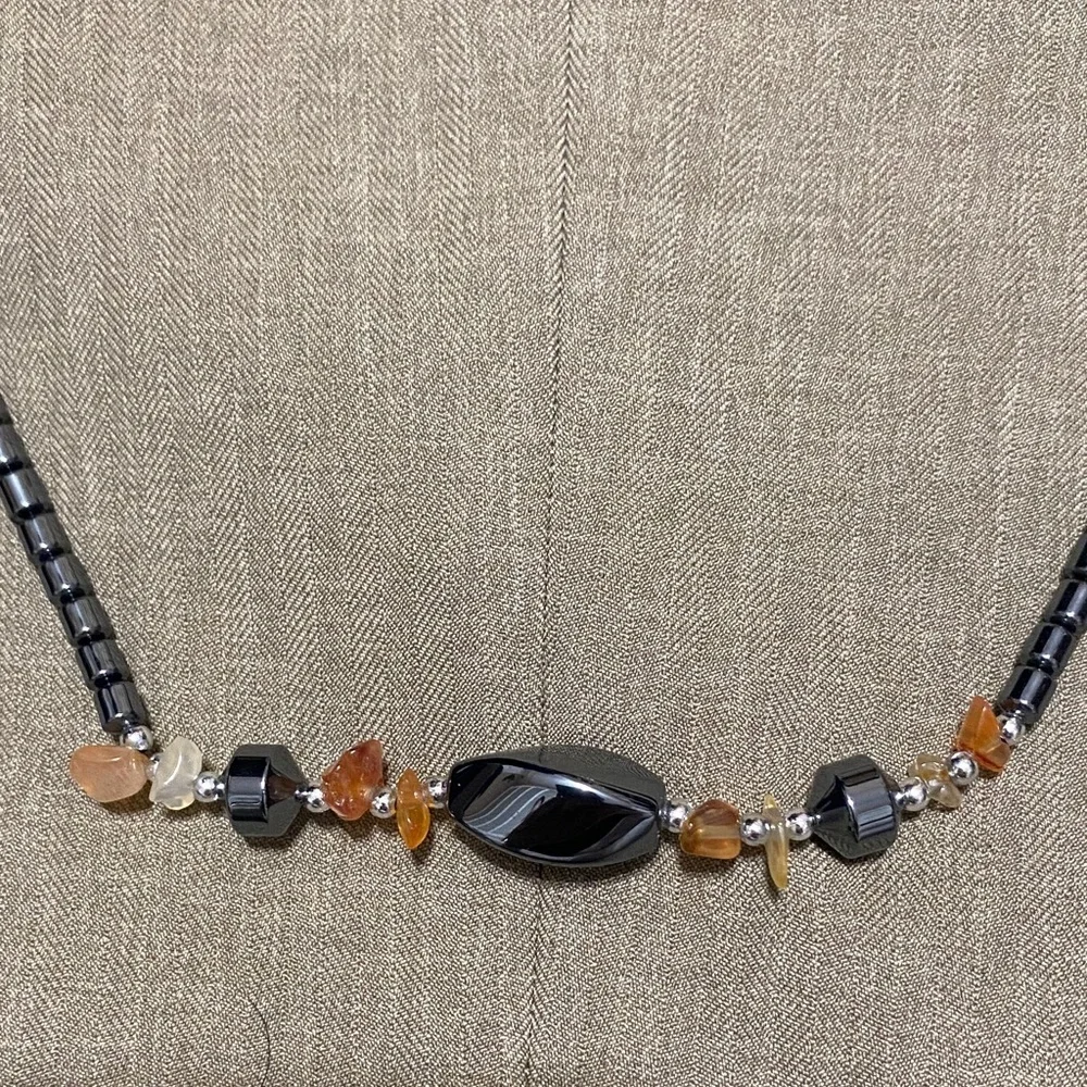 Vintage hematite necklace!